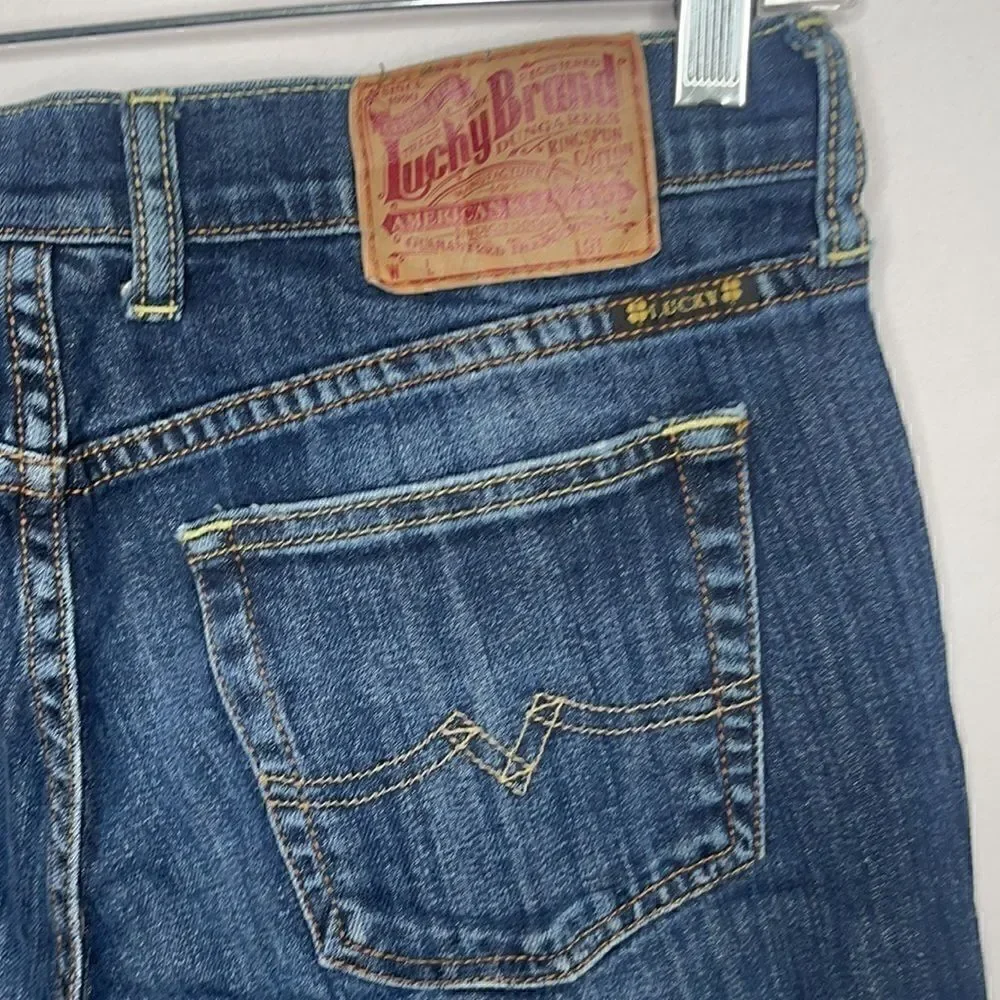 Lucky Brand Sweet N Low Dark Wash Boot Cut Jeans.